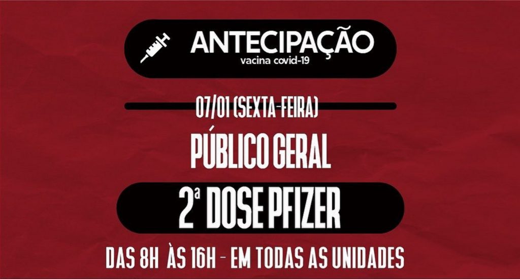 Prefeitura antecipa vacinação de 2ª dose da Pfizer nesta sexta-feira em Cascavel