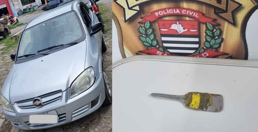 Dois homens são presos após serem flagrados ocupando um carro furtado