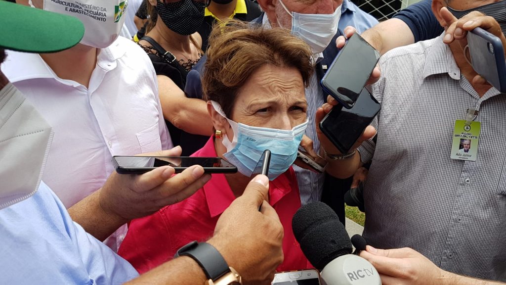 Ministra da Agricultura, Pecuária e Abastecimento, Tereza Cristina cumpre agenda em Cascavel