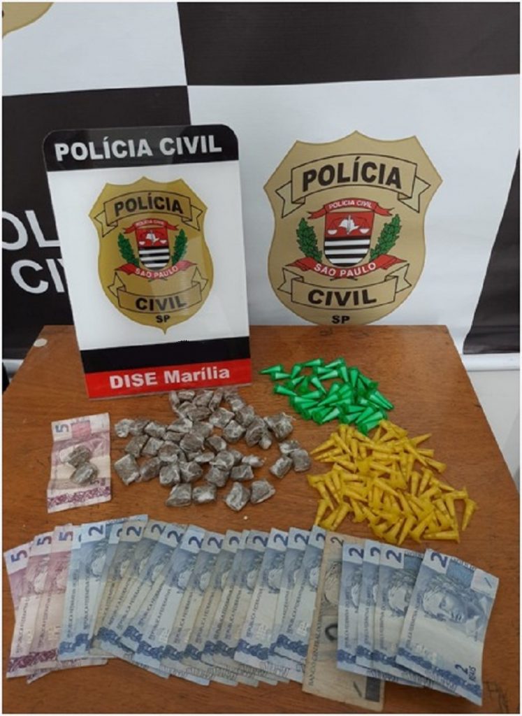 Dupla é detida com crack, cocaína e maconha em Marília