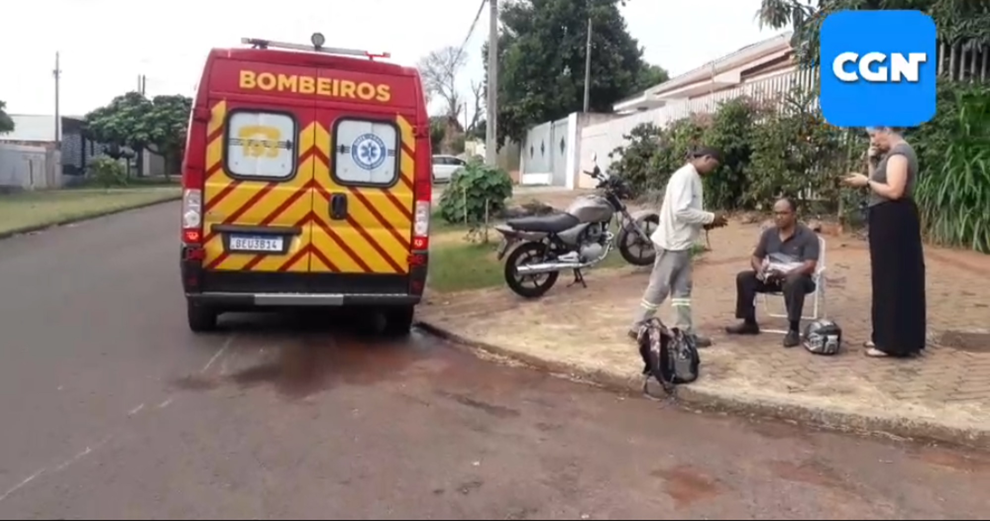 Homem de 53 anos fica ferido em colisão de trânsito no Jardim Consolata; Siate foi mobilizado