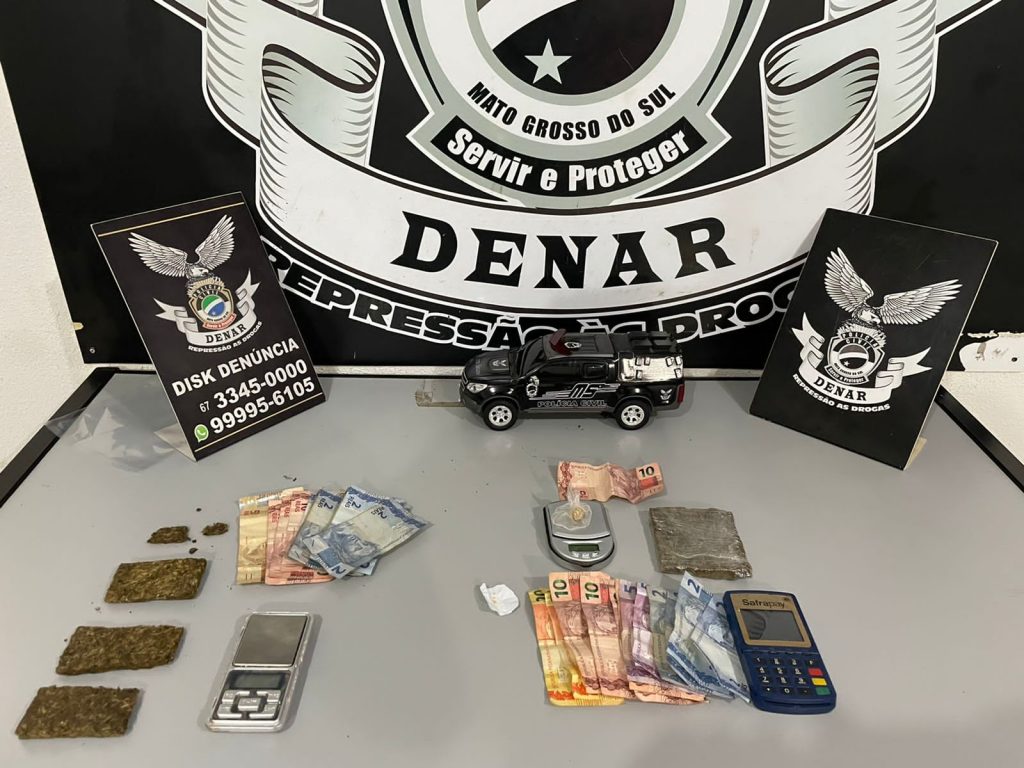 Polícia Civil fecha ponto de venda de drogas e prende 3 suspeitos em Campo Grande