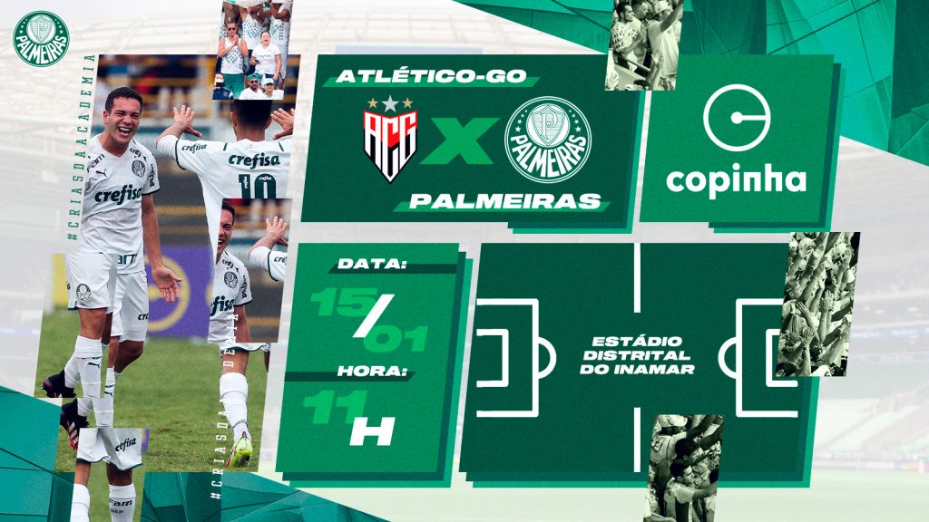 Em Diadema-SP, Verdão encara Atlético-GO pela terceira fase da Copa São Paulo