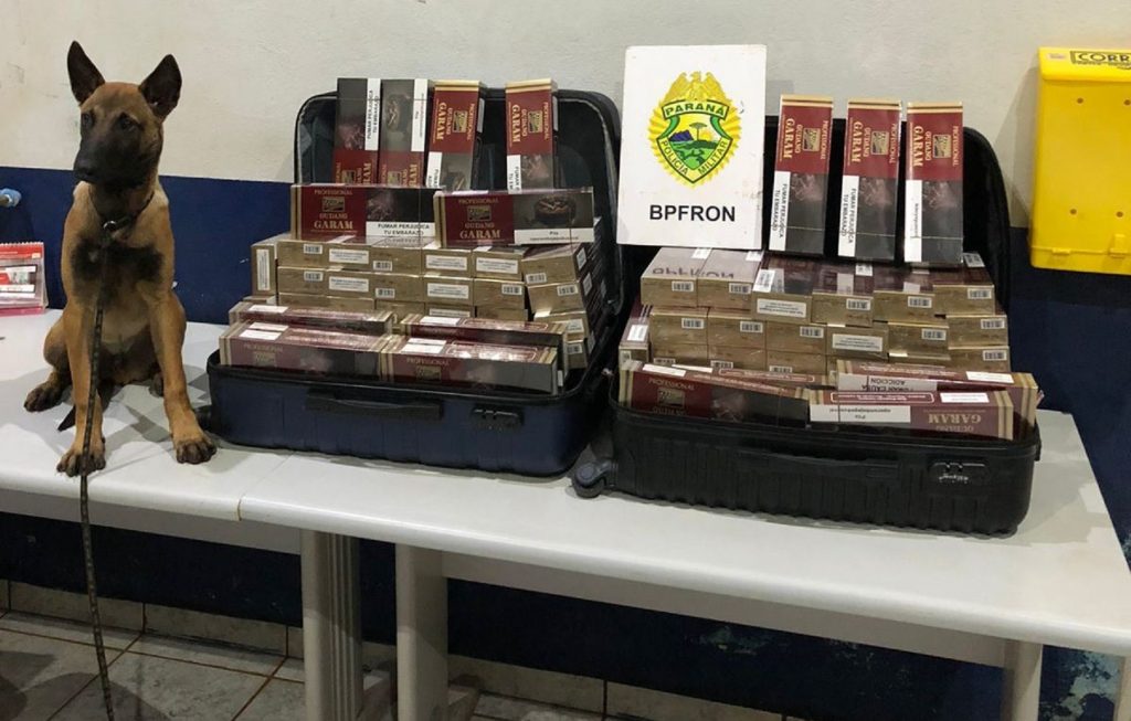 BPFron apreende cigarros contrabandeados em ônibus em Cascavel