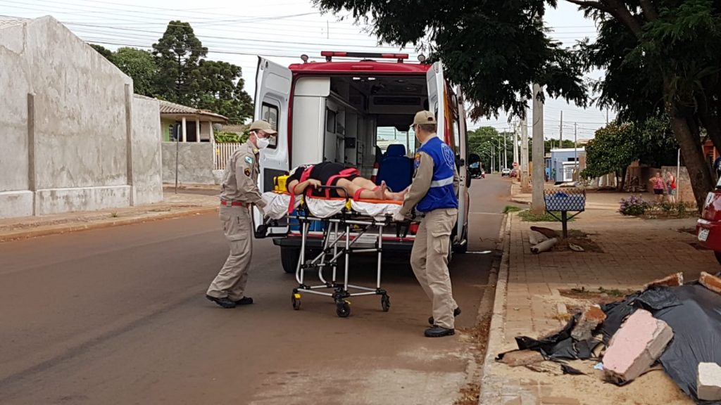 Mulher ferida é socorrida pelo Siate no Interlagos