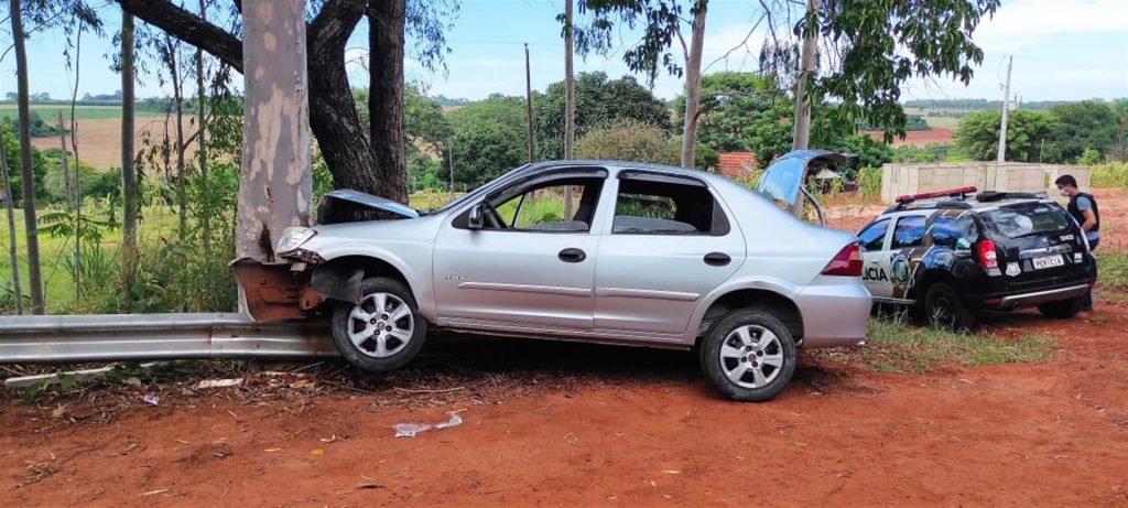 Homem de 76 anos morre em colisão contra árvore na PR-490, em Altônia