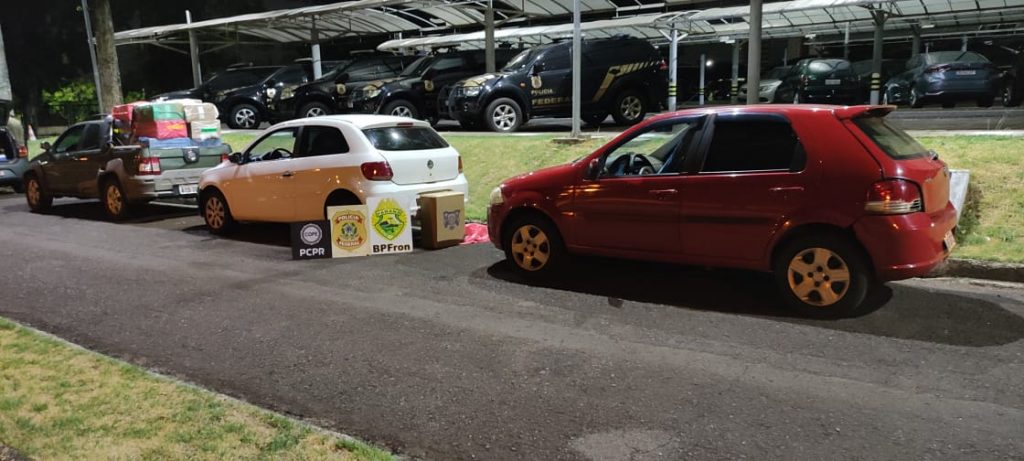 PF e BPFron prendem indivíduo com cigarros contrabandeados em Santa Helena/PR