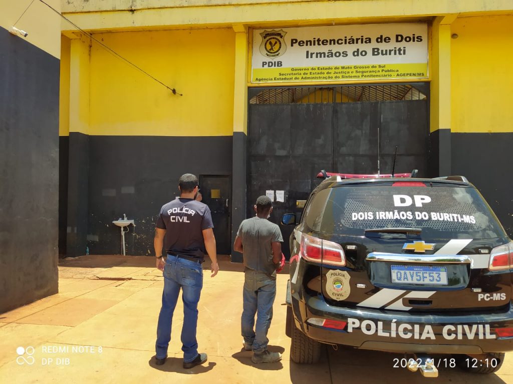 Polícia Civil prende condenado por tráfico de drogas em Dois Irmãos do Buriti