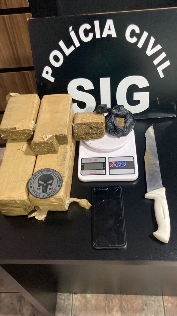 Suspeito de tráfico de drogas é preso por policias civis em Nova Andradina