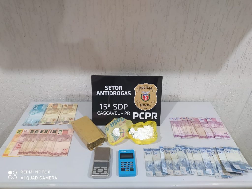 GDE detém mulher e aprende maconha e cocaína no Riviera