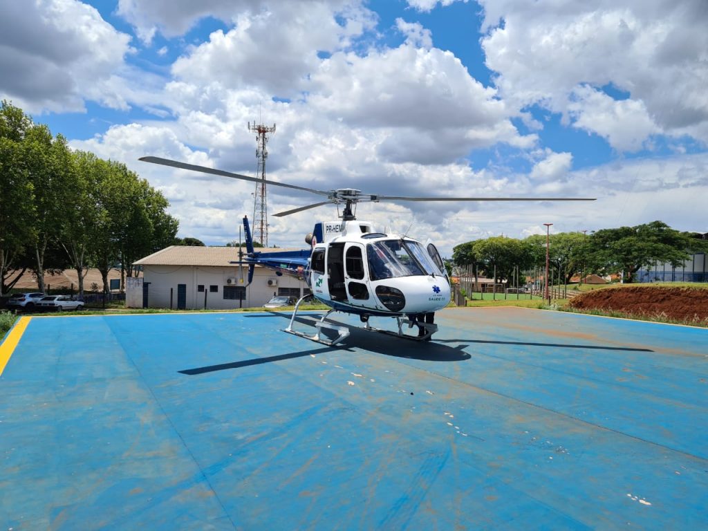 Aeromédico transporta paciente de 77 anos de Toledo a Cascavel