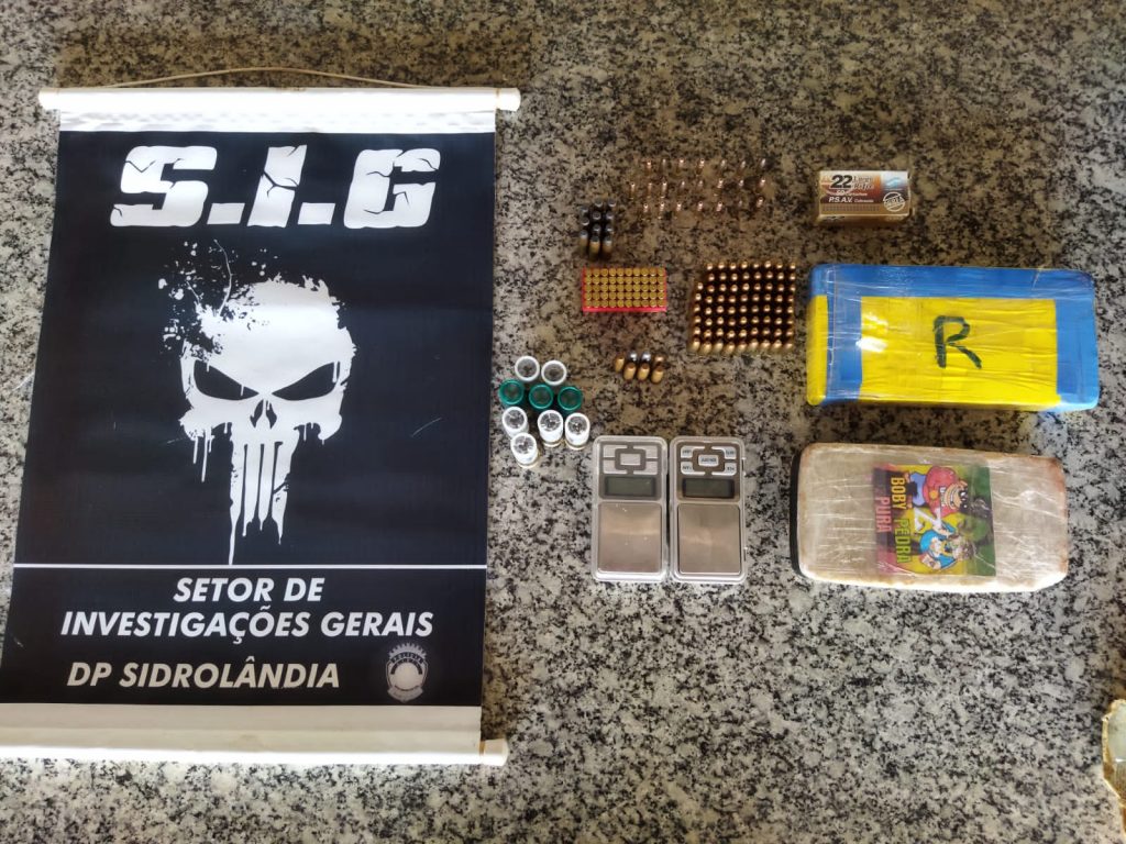 Polícia Civil prende suspeita flagrante por tráfico de drogas e posse de munições em Sidrolândia