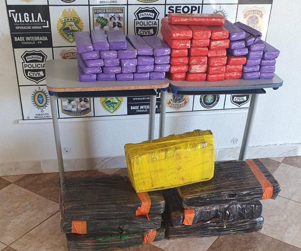 Denarc de Cascavel apreende 130,2 quilos de maconha em Itaguajé