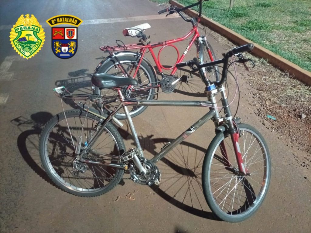 Bicicletas furtadas no Santos Dumont foram recuperadas pela PM logo após o furto