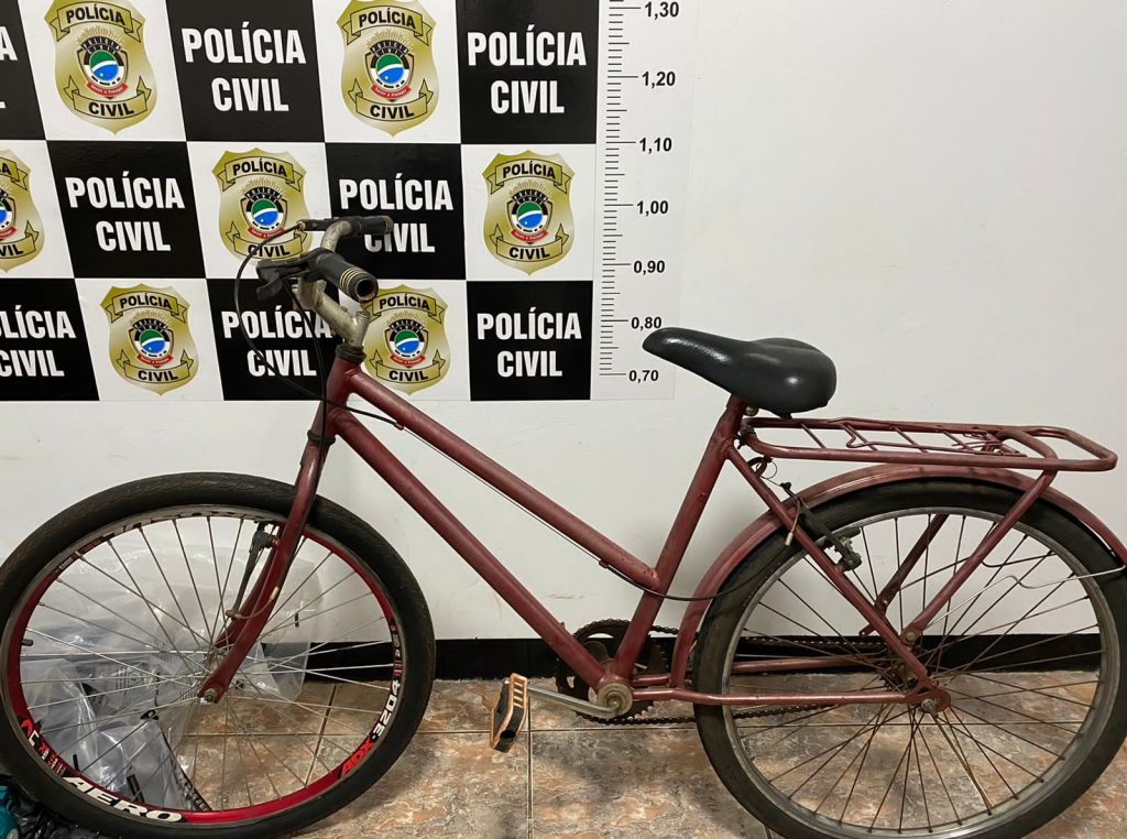 Polícia Civil identifica suspeito de furtar bicicleta e recupera obejto