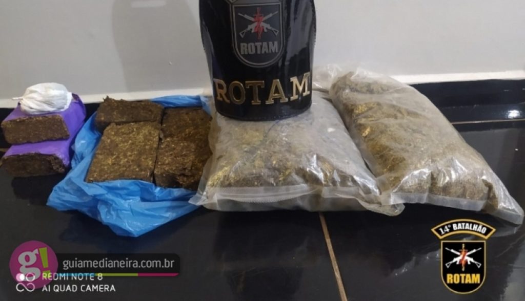 Homem é preso com drogas durante abordagem em Itaipulândia