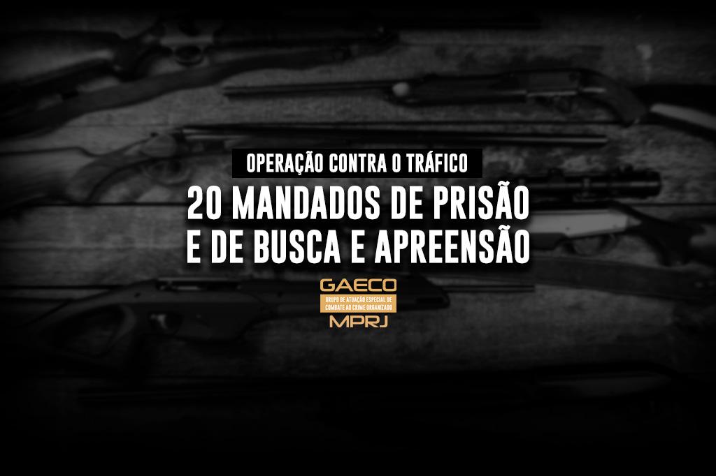 MPRJ e Polícia Civil realizam operação contra o tráfico e apreendem arsenal bélico na residência de um dos denunciados