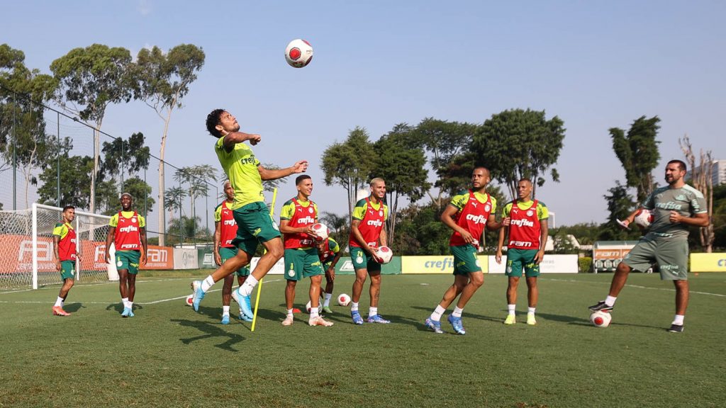 Palmeiras faz atividades técnicas e finaliza preparação para duelo com a Ponte Preta