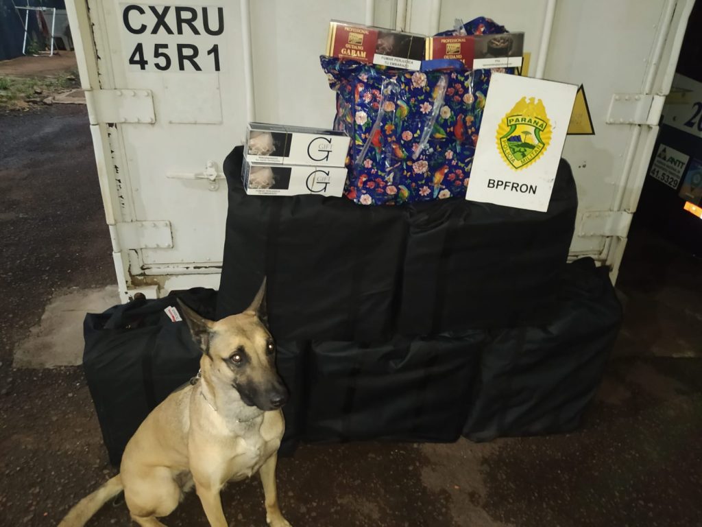 BPFron apreende cigarros contrabandeados em Cascavel