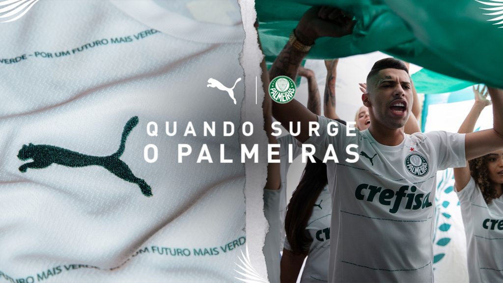 Palmeiras e PUMA se unem ‘Por Um Futuro Mais Verde’ em novo uniforme AWAY