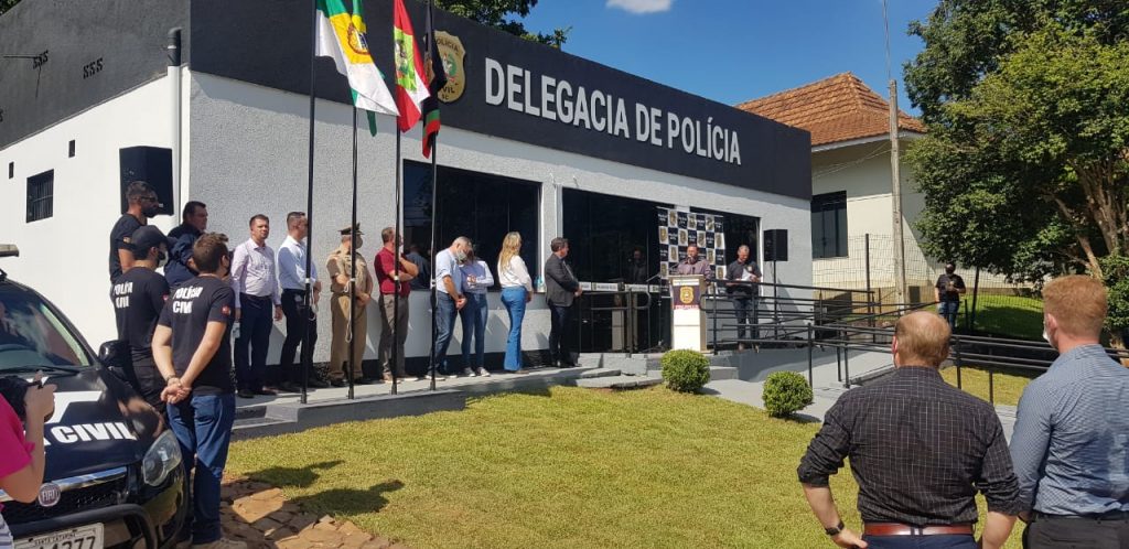 Em Saudades, no Oeste, Polícia Civil inaugura revitalização de Delegacia de Polícia do Município