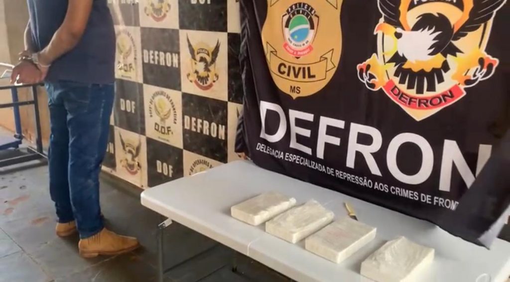 Polícia Civil apreende 4gk de cocaína em Ponta Porã
