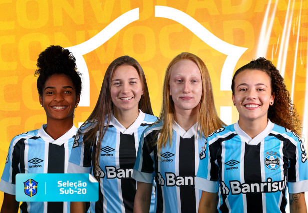 Luany, Laís Giacomel, Patrícia Maldaner e Rafa Levis são convocadas para a Seleção Brasileira Sub-20