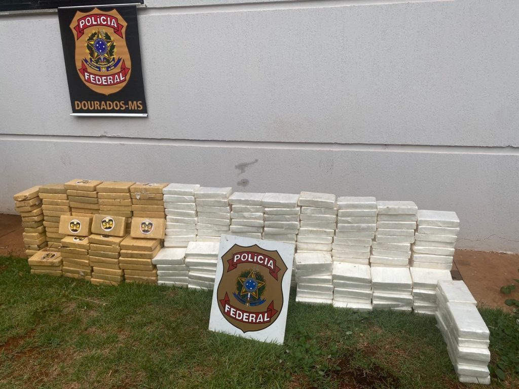 PF realiza grande apreensão de cocaína em Dourados/MS
