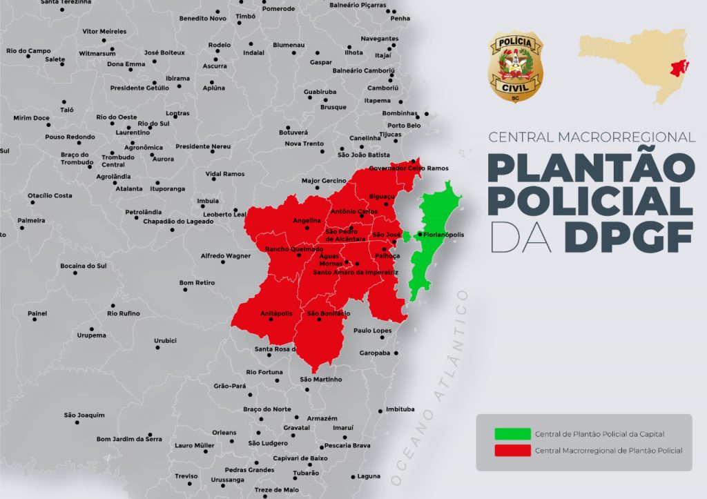 Polícia Civil cria a 1ª Macrorregional de Plantão Policial da região da Grande Florianópolis