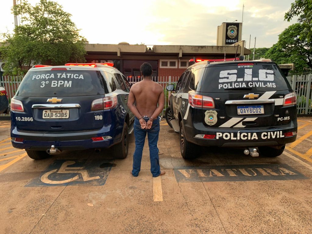 Policiais prendem suspeito de homicídio em Fátima do Sul