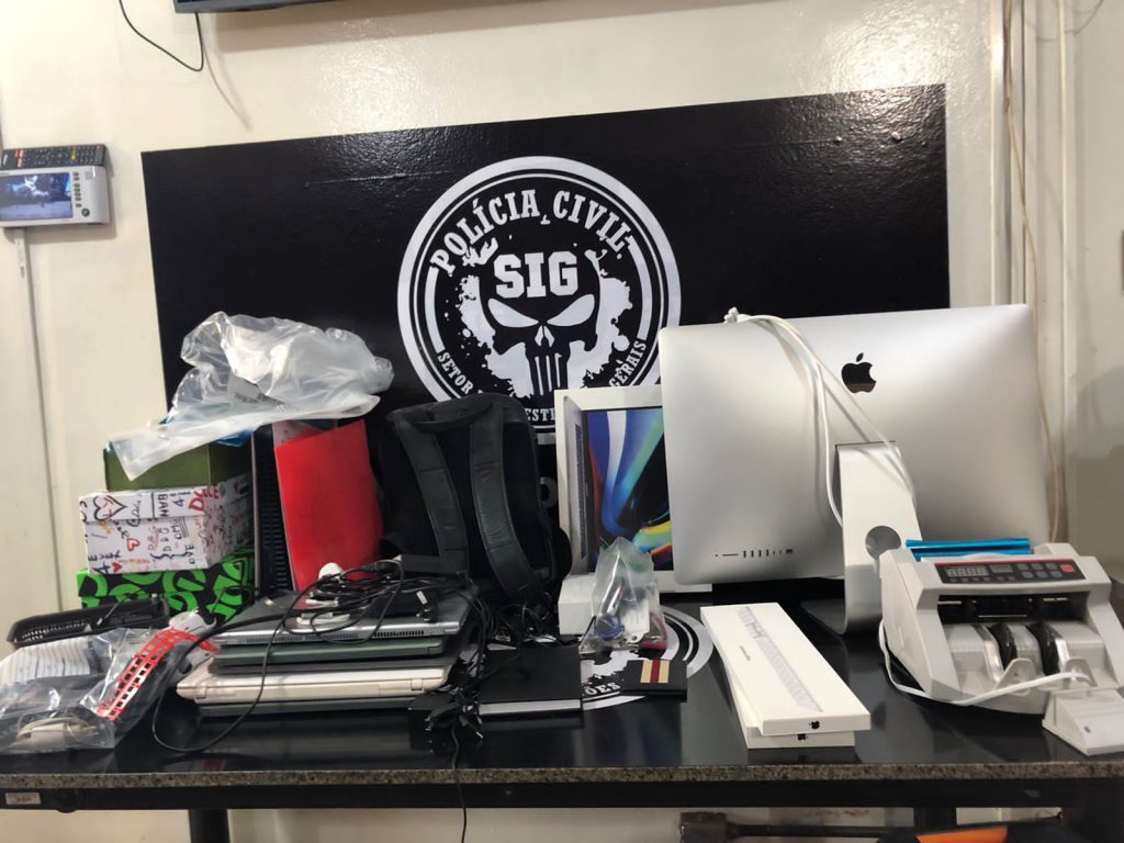Polícia Civil cumpre mandado de busca e apreensão contra estelionatário digital