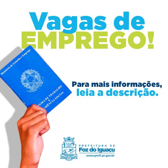 230 oportunidades de emprego nessa sexta-feira na Agência do Trabalhador. Confira a lista