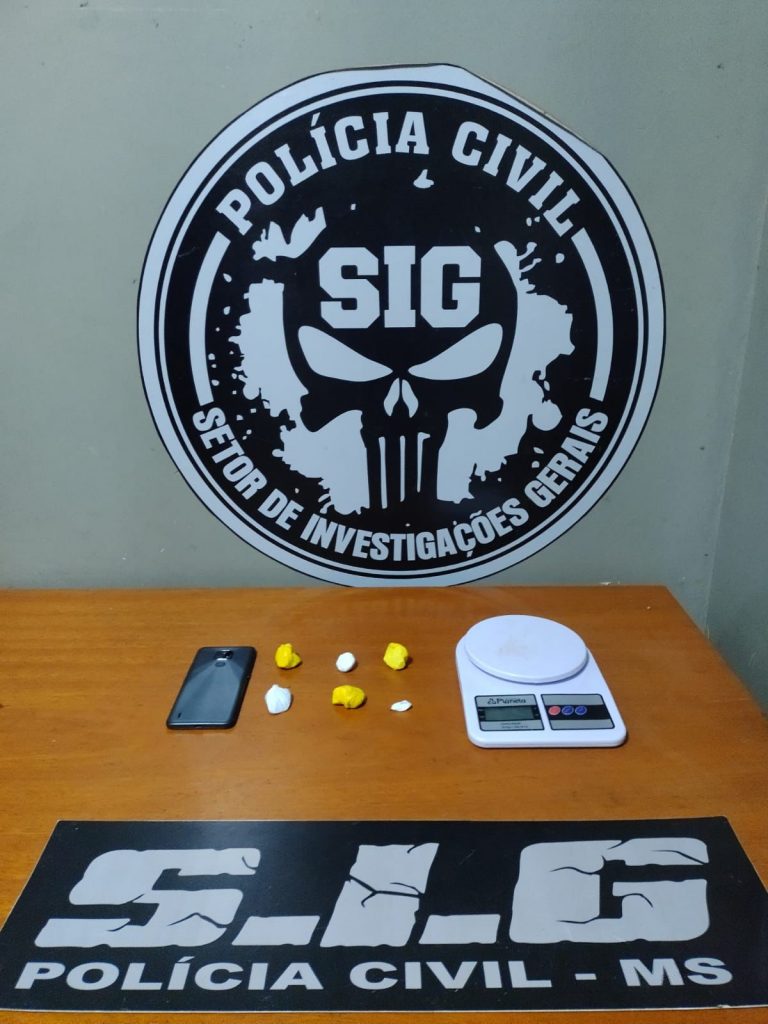 Homem de 22 anos é preso pela Polícia Civil por tráfico de drogas