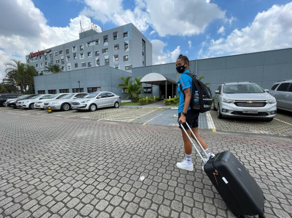 Gurias Gremistas já estão em São Paulo para a decisão da Supercopa do Brasil