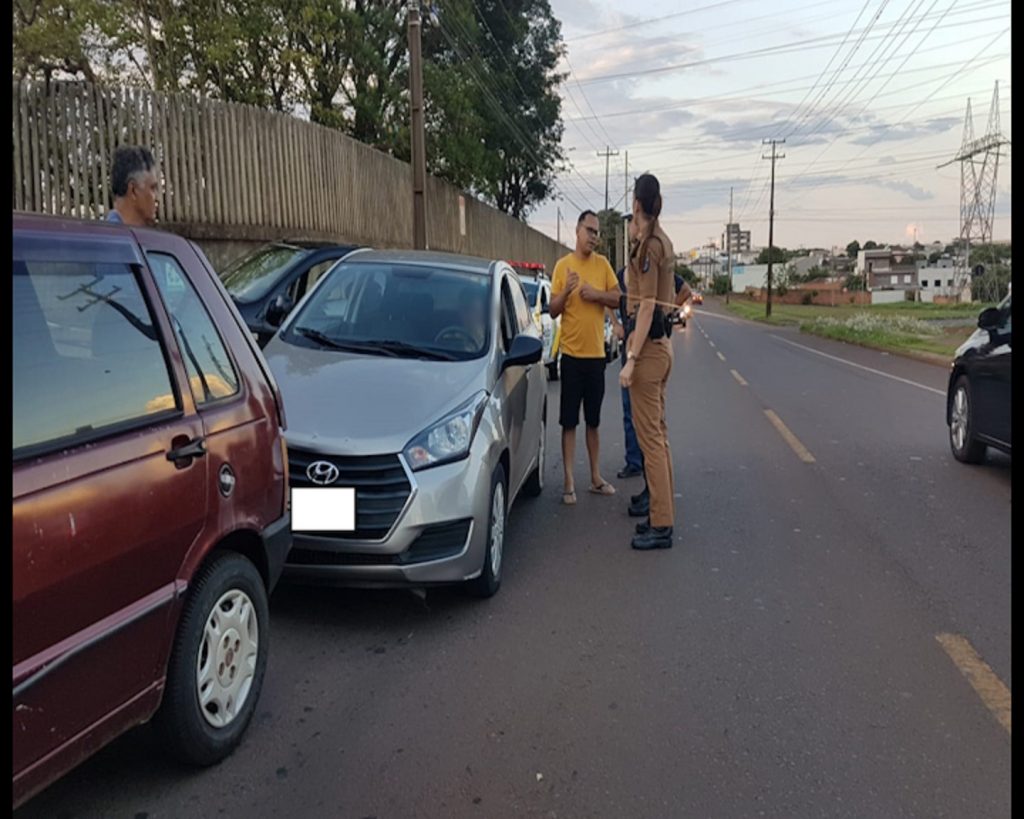 PM detém condutor que se evadiu de local de acidente