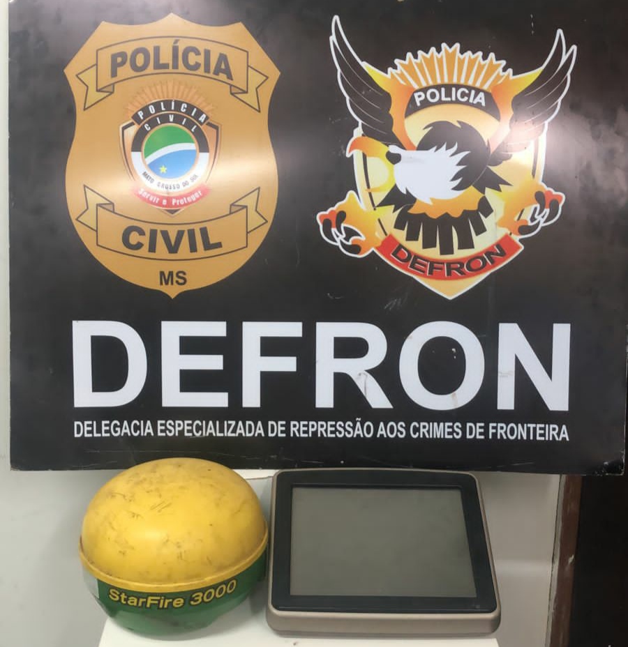 A Polícia Civil recupera antena e monitor GPS furtados no município de Rio Brilhante