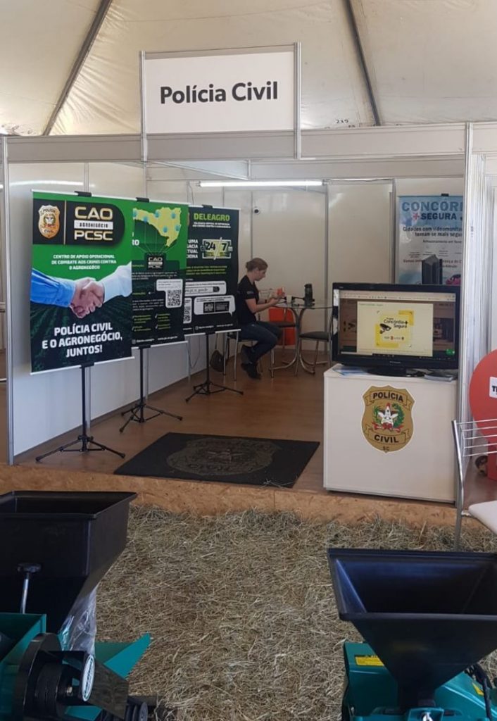 Polícia Civil participa de evento em Concórdia e expõe ações de combate aos crimes contra o agronegócio