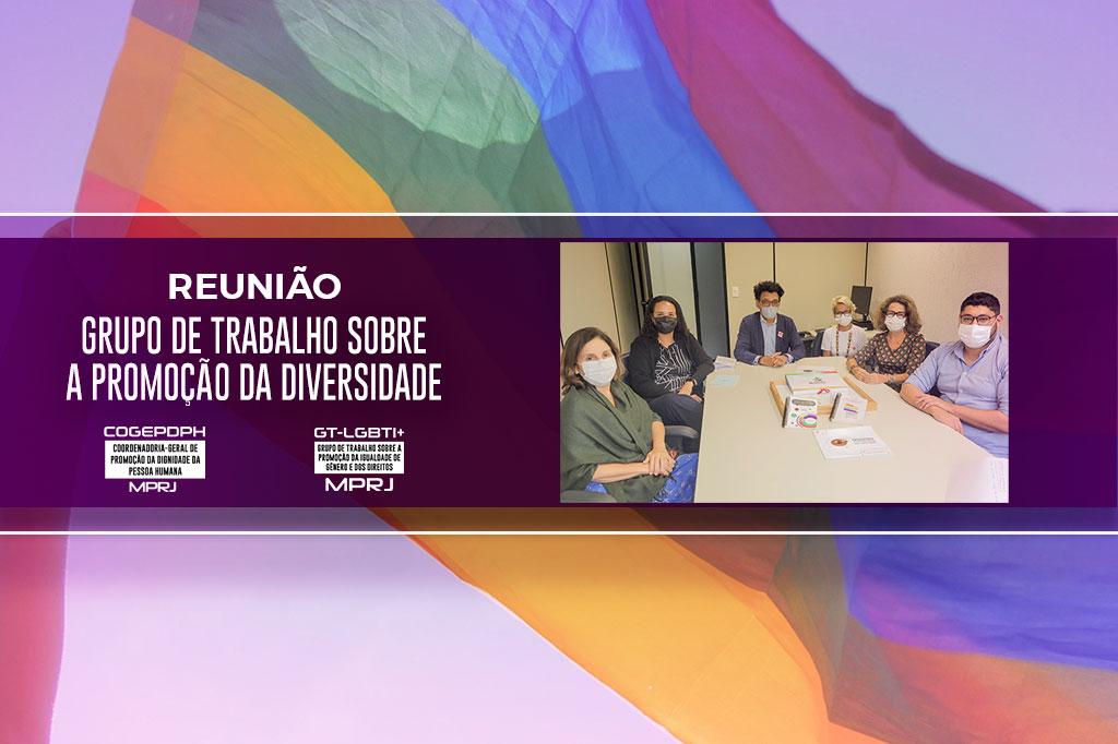 MPRJ discute ações voltadas à promoção da diversidade com representantes dos grupos Arco-Íris e Aliança Nacional LGBTI+