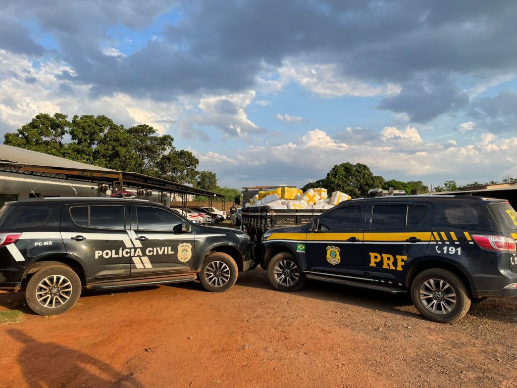 Polícia Civil e Polícia Rodoviária Federal prendem quadrilha com mais de 5 toneladas de drogas