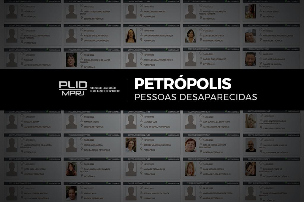 Programa do MPRJ registra solicitações para localização de 35 pessoas desaparecidas após as chuvas em Petrópolis