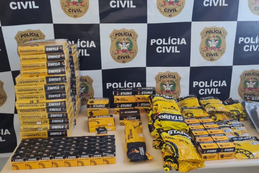 Polícia Civil deflagra operação para coibir furtos de peças de motocicletas em Joinville e Araquari