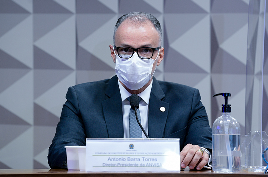 Nota técnica antivacina não teve participação da Anvisa, diz Barra Torres aos senadores Imagem referente a Nota técnica antivacina não teve participação da Anvisa, diz Barra Torres aos senadores