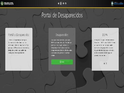 Polícia Civil RJ lança o “Portal de Desaparecidos”