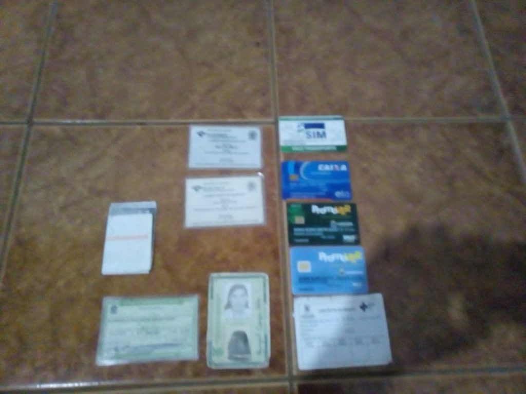 Rosangela Paulina de Souza Pedro seus documentos foram encontrados