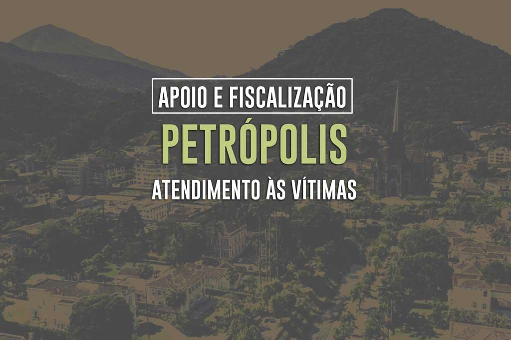 MPRJ segue no trabalho de apoio e fiscalização do atendimento às vítimas do desastre causado pelas chuvas em Petrópolis