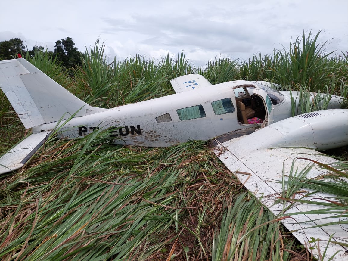 PF, com o apoio da FAB, apreende 165 kg de drogas em aeronave no Amazonas
