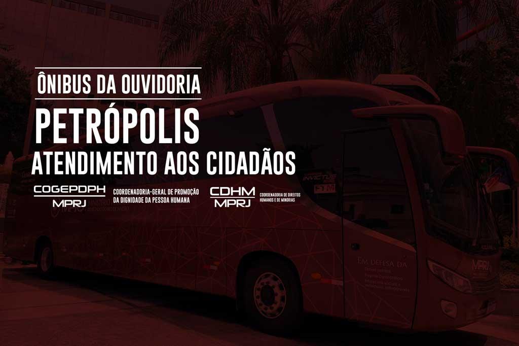 MPRJ disponibiliza ônibus da Ouvidoria Itinerante para atender à população de Petrópolis