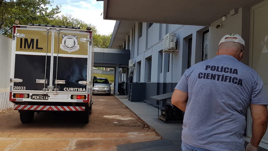 Corpo de Juliano Calixto, 38 anos, que morreu em grave acidente na PR-488 dá entrada no IML