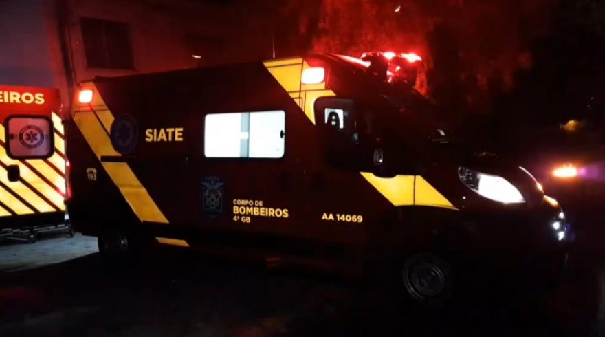 Homem cai de aproximadamente 5 metros e fica ferido