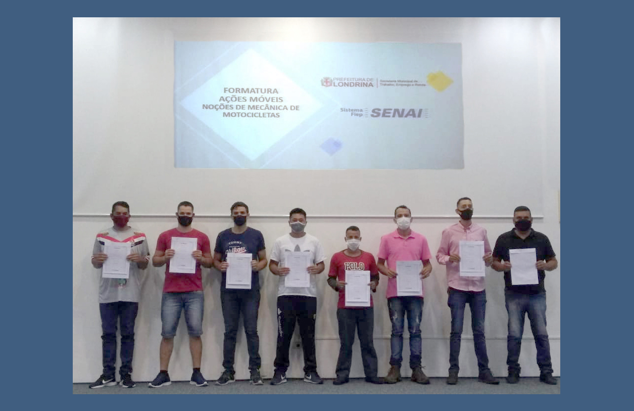 Curso oferecido pela Prefeitura forma turma de mecânicos de motocicleta Curso oferecido pela Prefeitura forma turma de mecânicos de motocicleta